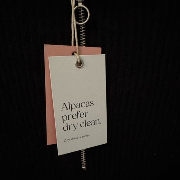 NWT Quince Women's Black Cowl Neck Sweater, 28% Alpaca, Size S - Picture 2 of 7